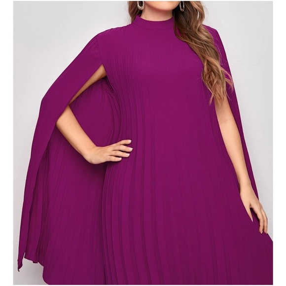 Classic Pleated Evening Formal Holiday Dress - Picture 9 of 12